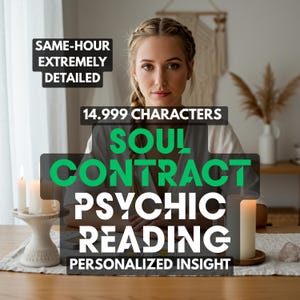 Soul Contract Psychic Reading | Personalized  Medium Guidance  Future Love, Karma  Psychic Reading Past Life and General Reading