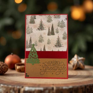 &quot;Handgemachte &quot;&quot;Happy Holidays&quot;&quot; Karte.&quot;