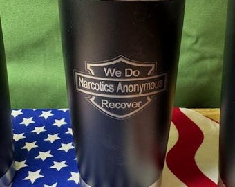 NA Tumbler 20 oz. Cup: Narcotics Anonymous We do Recover
