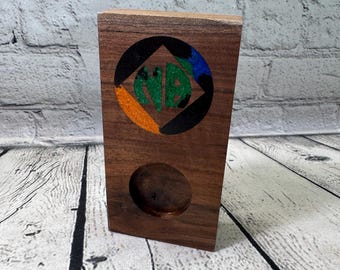 12 Step Recovery NA Wooden Medallion Holder for individual coins (C4)