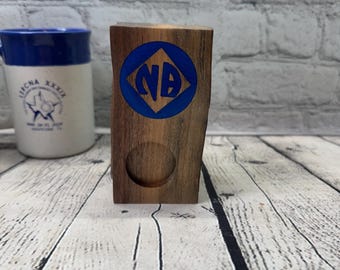 12 Step Recovery Wooden NA Medallion Holder for individual coins (C1)