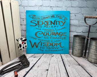Serenity Prayer Narcotics Anonymous Wall Decor