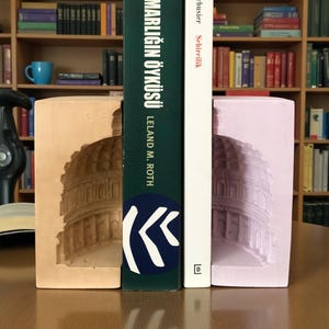 Pantheon Bookend Sculpture, Ancient Rome Decor Tealight Candle Holder| Roman Greek Statue, Housewarming Decoration Architectural Gift Ideas image 4