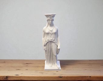 Erechtheion-Karyatide: Antike griechische Skulptur, Akropolis von Athen, Wohndekoration, Architekturgeschichte, Ideen für Säulendekoration