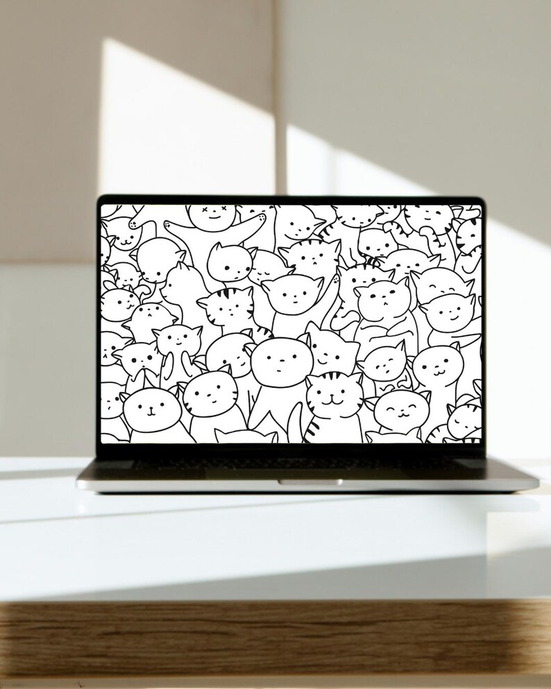 Cat Desktop Wallpaper Cute Cat Wallpaper Aesthetic Cat Background Funny ...