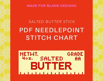 PDF Stitch Chart for Needlepoint - Butter