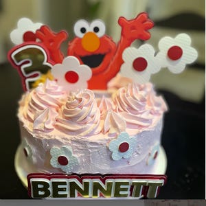 Decorazione per torta Elmo - Decorazione per festa di compleanno di Sesame Street