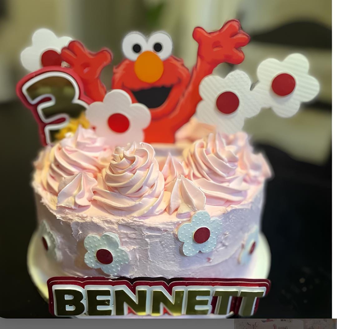 Elmo Cake Topper - Sesame Street Birthday Party Decoration