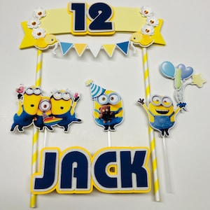Minions Cake Topper - Birthday Party / Bday Cake Topper