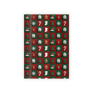 Christmas Gift Wrapping Paper Roll - Festive Holiday Wrap, Seasonal Wrap, Xmas Gift Wrap, Holiday Gift Packaging, Eco-friendly Wrapping
