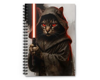 Star Wars Cat Spiral Notebook – Jedi Kitty Journal