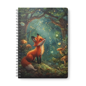 Whimsical Fox A5 Notebook: Forest Nature Journal
