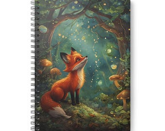 Whimsical Fox A5 Notebook: Forest Nature Journal