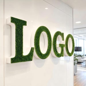 Custom Moss Letters – Preserved Green Wall Art image 3