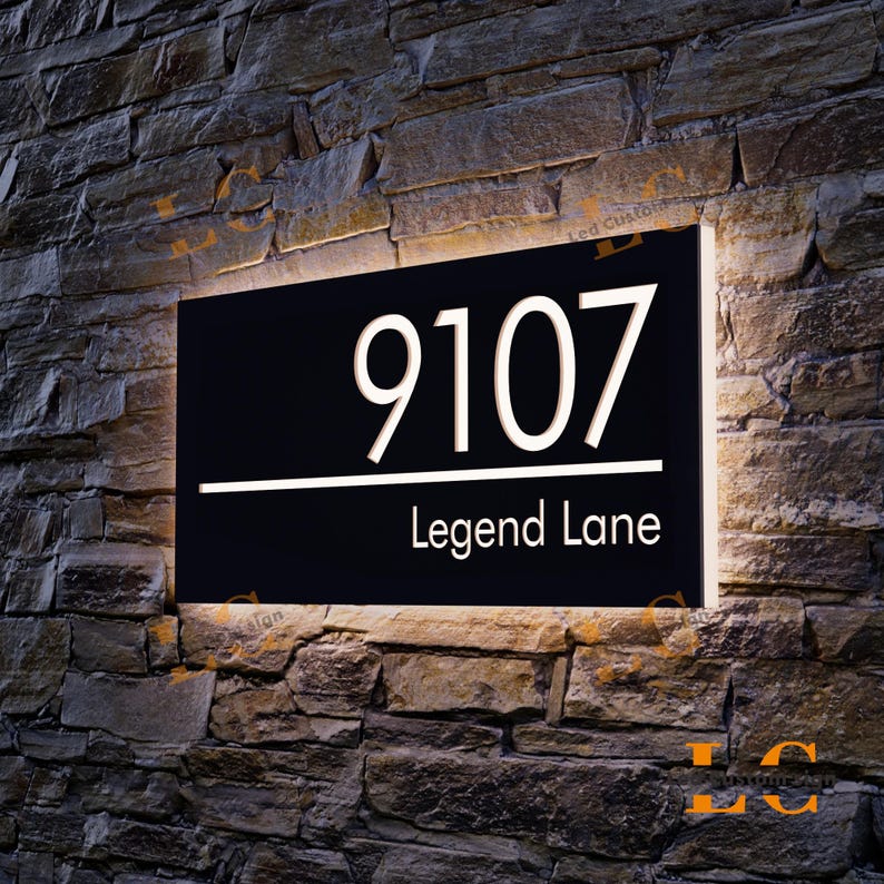 Our illuminated house sign is crafted from weather-resistant stainless steel and acrylic, combined with advanced CNC laser-cutting technology and a waterproof coating, ensuring long-lasting performance in various outdoor environments
Fully Customizable – Choose from 12 LED color temperatures, 10 font styles, and adjust the number of characters based on the sign size. Create your unique backlit address plaque featuring your house number, street name, family name, or even your business logo