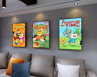 Custom LED Light Box, Personalized Ultra-Thin Poster Frame, Movie Marquee Sign, Menu Display Light Box for Business, Home Theater Decor