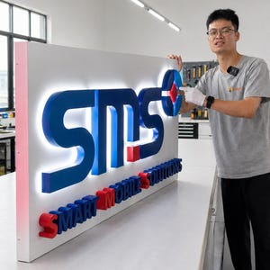 Custom LED Business Sign, 3D Backlit, Waterproof Outdoor Sign ,CE/UL Certified image 12