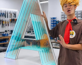 LED Infinity Mirror Letter, Custom 3D LED Infinity Mirror Light,Bar Club Business Sign,Event Decoration, Party Decor
