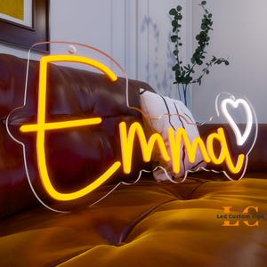 Custom Name Neon Sign for Kids, Neon Name Sign bedroom decor, Birthday Gifts for kids, Teenage Girls Gifts, Bedroom Decor - Modern Wall Art