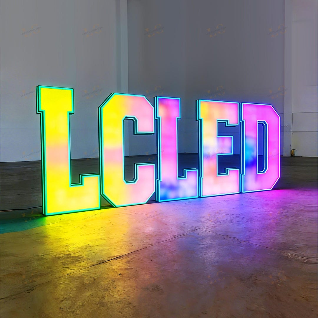 Custom RGB Logo Sign for Business - Color Changing LED Neon Light ...