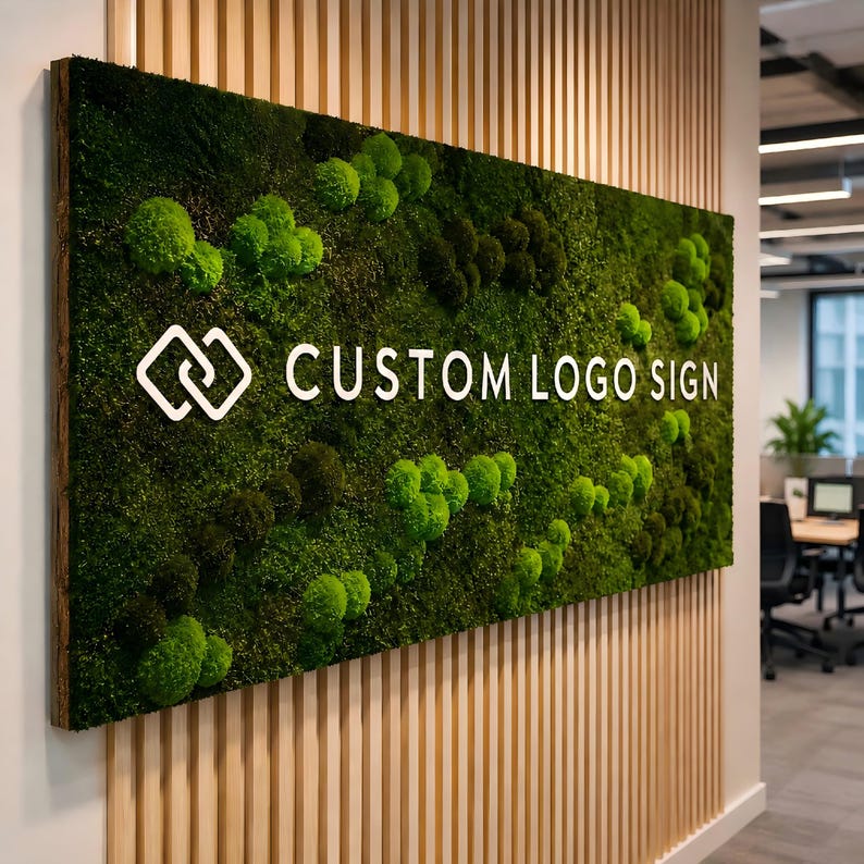 Custom Moss Letters – Preserved Green Wall Art image 10