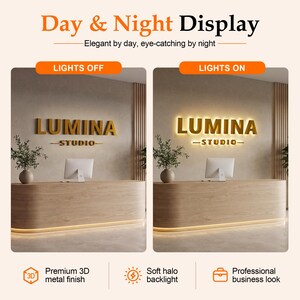Custom LED Business Sign, 3D Backlit, Waterproof Outdoor Sign ,CE/UL Certified image 8