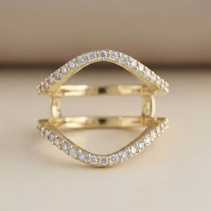 Aggie ring wrap, Moissanite ring enhancer, aggie ring guard, graduation ring wrap, aggie class ring ,aggie ring day gift, 18KT Gold Vermeil