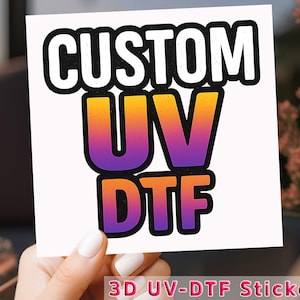 Trasferimento DTF UV personalizzato, pellicola protettiva DTF UV personalizzata per tazze, adesivo DTF UV personalizzato, decalcomania impermeabile per bicchieri, pellicola protettiva pronta per la stampa