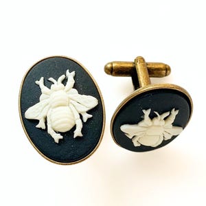 Bee Cufflinks Vintage Wedding Gift for Him