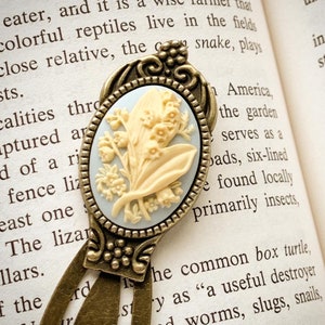 Lily of the Valley Bookmark Cameo Bookmark Unique Book Gifts