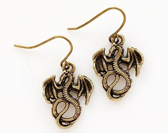 Dragon Earrings Renaissance Faire Dragon Jewelry