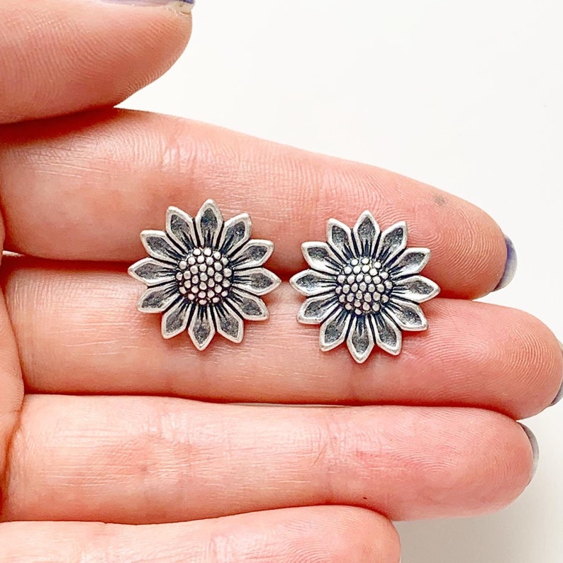 Sunflower Earrings Stud Earrings Flower Studs Gifts for Her Etsy