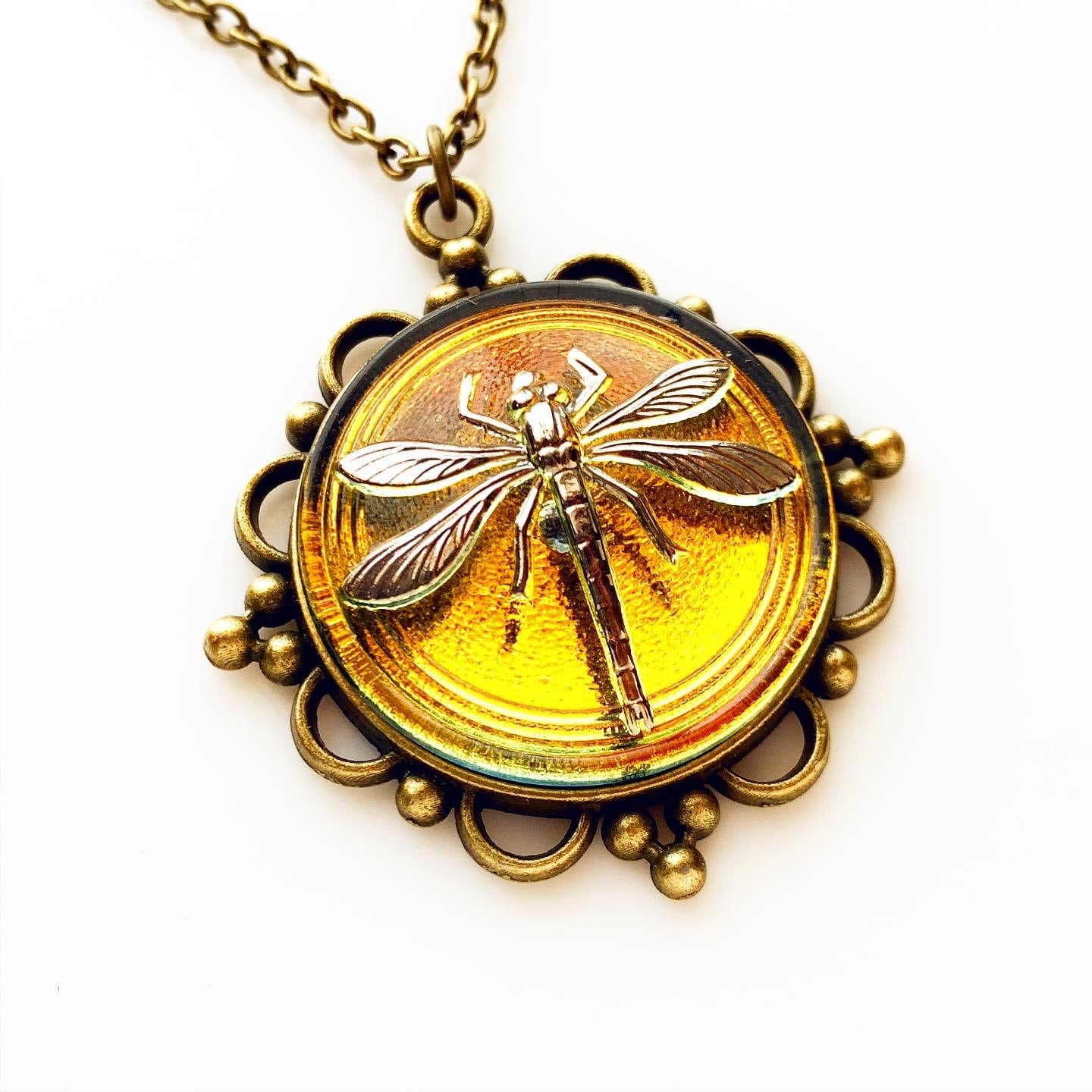 Necklace fantasy jewelry baltic amber Dragonfly in amber handmade Outlander inspired dragonfly Outlander jewelry fandom jewelry