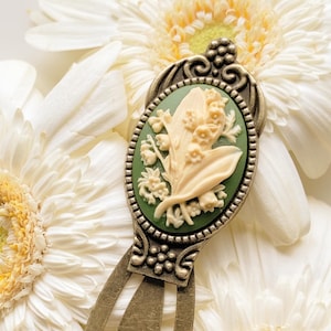 Lily of the Valley Bookmark Book Lover Gift Cameo Bookmark