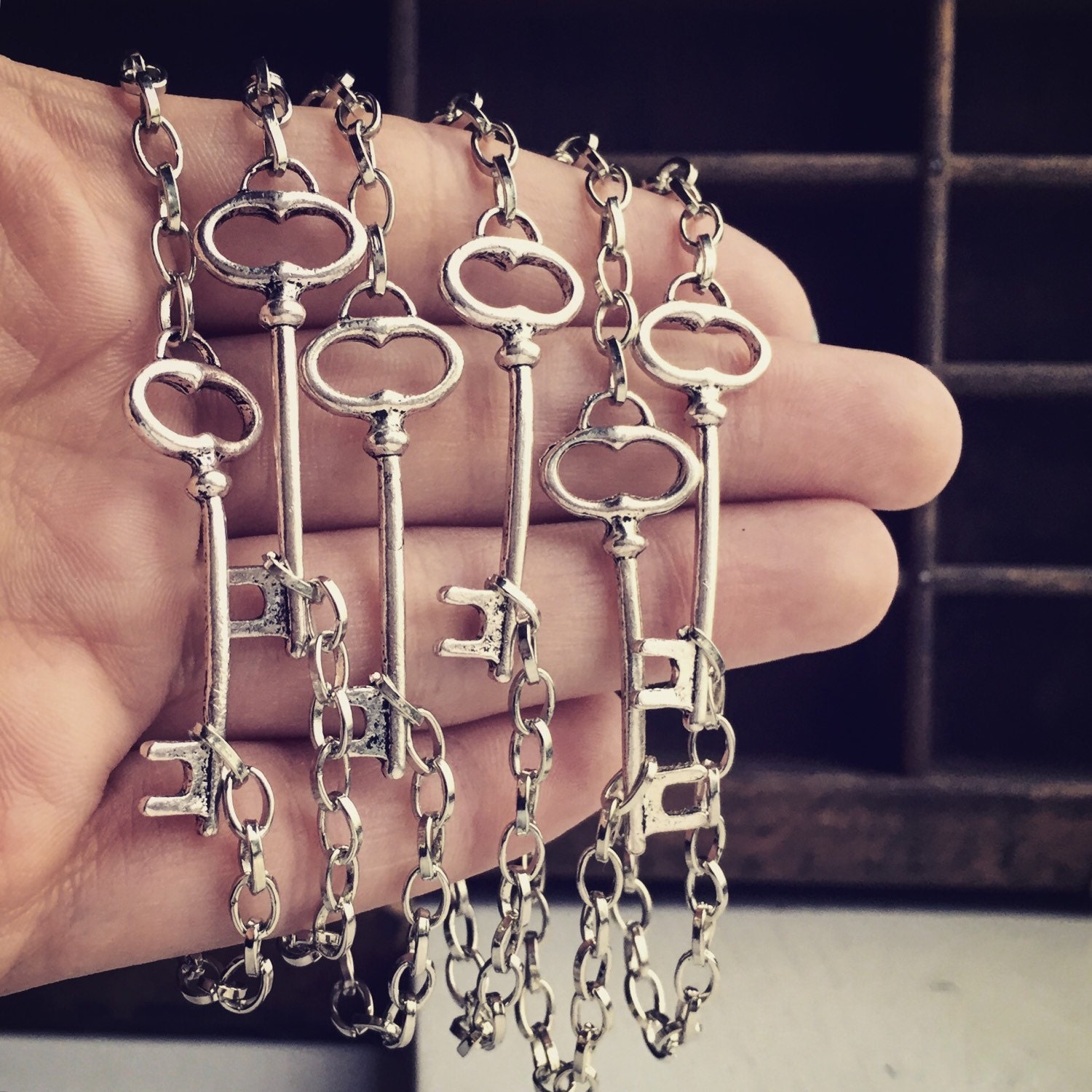 Skeleton key hotsell bracelet