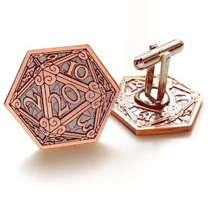 D20 Manschettknappar Dungeons and Dragons Bröllop D&D Gåva