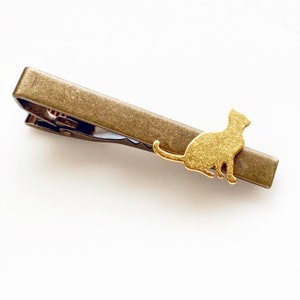 Cat Tie Clip Cat Tie Bar Gift for Men