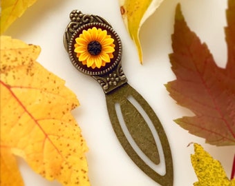 Sunflower Bookmark Book Lover Gift