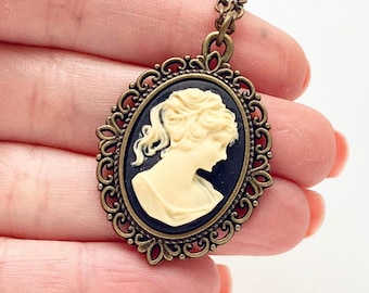 Cameo Necklace Classic Lady Woman Cameo