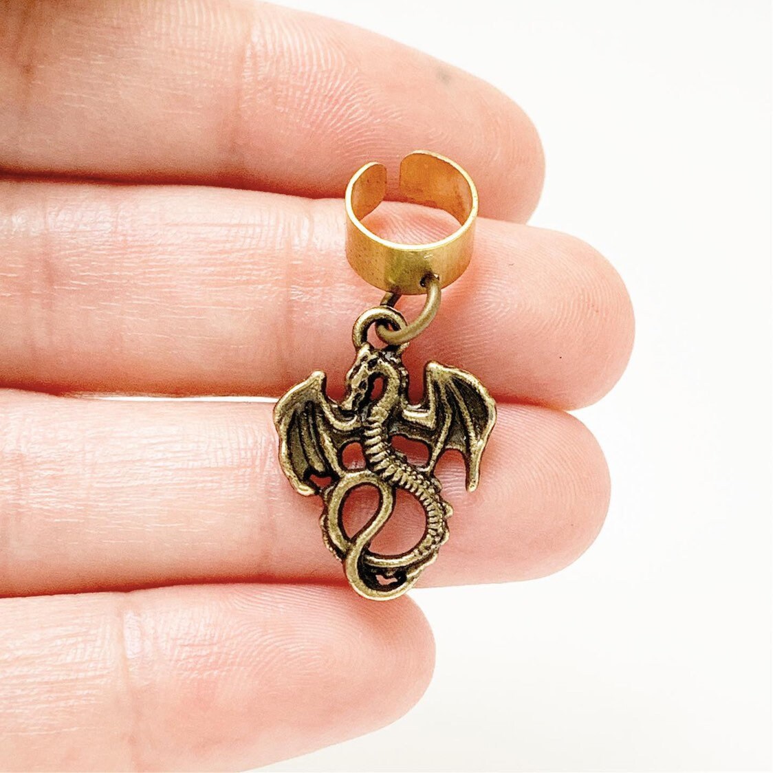 Dragon Ear Cuff Non Pierced No Piercing Dragon Earring Etsy