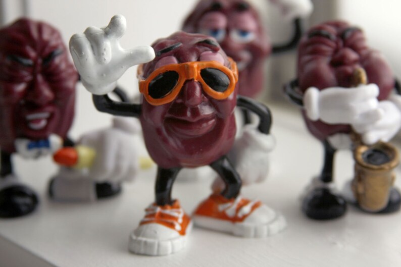 California Raisins Figurines set of four Etsy