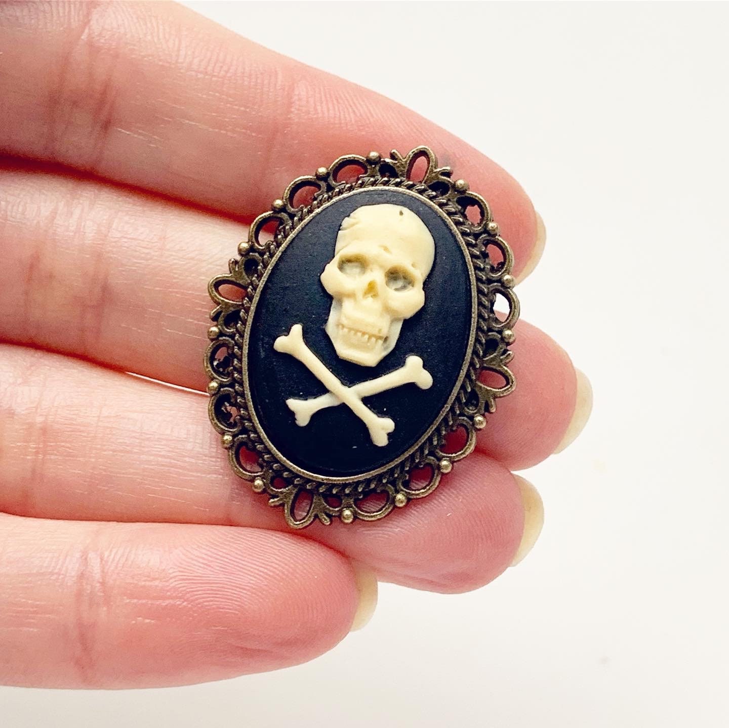 Skull Cameo Brooch Pirate Hat Pin Pirate Costume for Men Women Etsy
