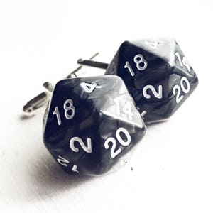 D20 Cufflinks Dungeons and Dragons Geek Wedding D&D Cuff Links Dungeon Master Gift