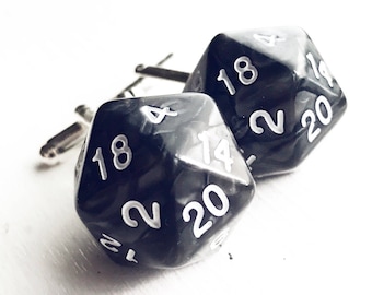Gemelos D20 de Dungeons & Dragons, regalo para el Dungeon Master de D&D
