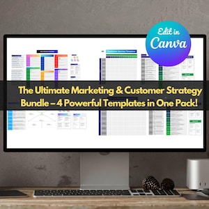 Das ultimative Marketing- und Kundenstragie-Bundle – 4 leistungsstarke Vorlagen in einem Paket!