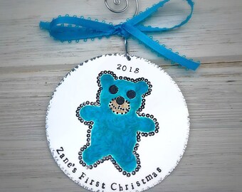 Baby's First Christmas Original Artwork Ornament