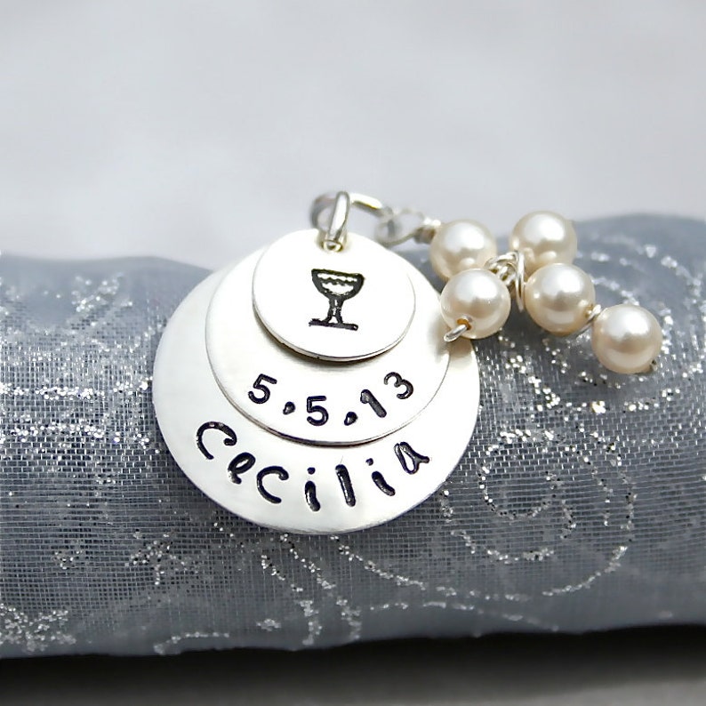 First Communion Necklace Communion Jewelry With Pearl or Etsy