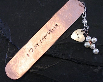 Personalized Copper Bookmark - Godmother/Mother/Grandma/Nana