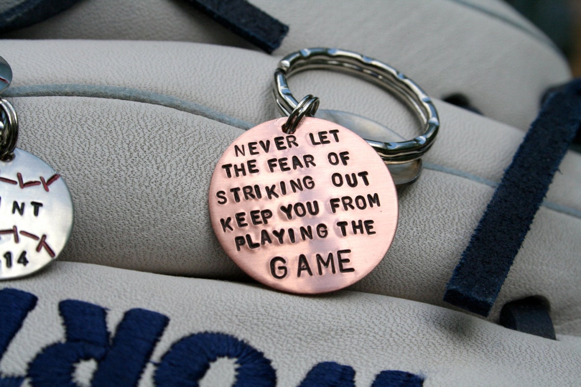Baseball Player/coach Keychain Etsy