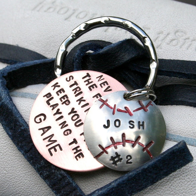 Baseball Player/coach Keychain Etsy